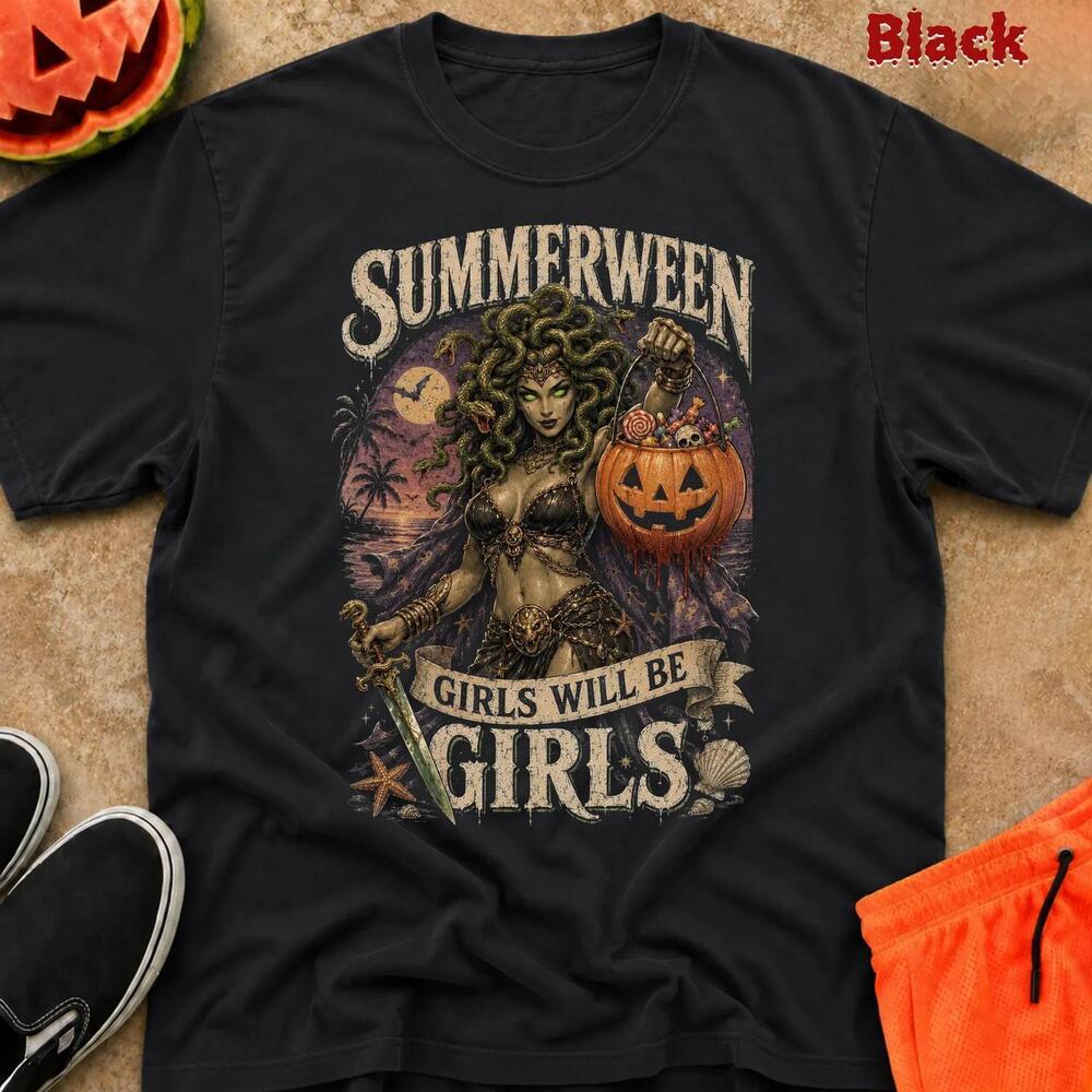 Summerween Medusa S 1717 T Shirt Medusa Girls Will Be Girls